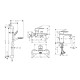 Hansgrohe Набір змішувачів для ванни Vernis Blend, раковина 100 (71551000+71440000+26533400)
