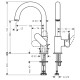 Hansgrohe Змішувач Vernis Blend для умивальника 210 (71554000)
