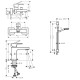 Hansgrohe VERNIS SHAPE набір змішувачів для ванни, раковина 100 (71561670+71450670+26423670), колір чорний матовий, (71561222)
