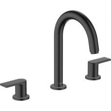 Hansgrohe Змішувач для умивальника Vernis Shape із зливним набором чорний матовий