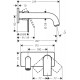 Hansgrohe Змішувач одноважільний Vernis Shape (71578670)