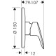 Hansgrohe Logis Змішувач для душу, одноважiльний, (71606000)