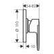 Hansgrohe Змішувач для душу Vernis Blend 110 (71649000)