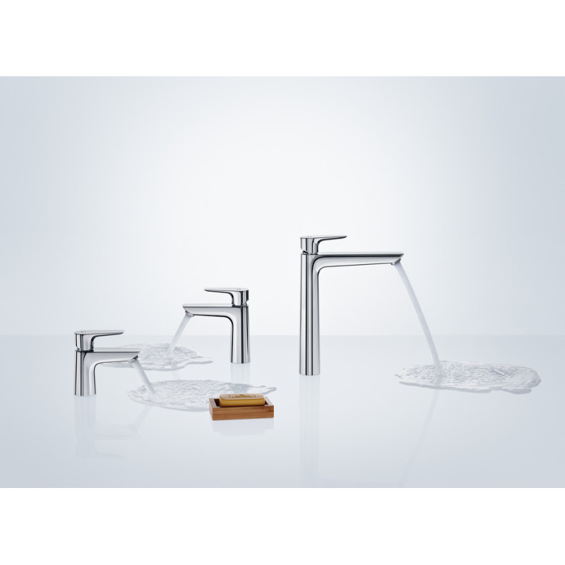 Hansgrohe Talis E Змiшувач для раковини 80, одноважiльний, без зливного гарнитура, хром, (71702000)