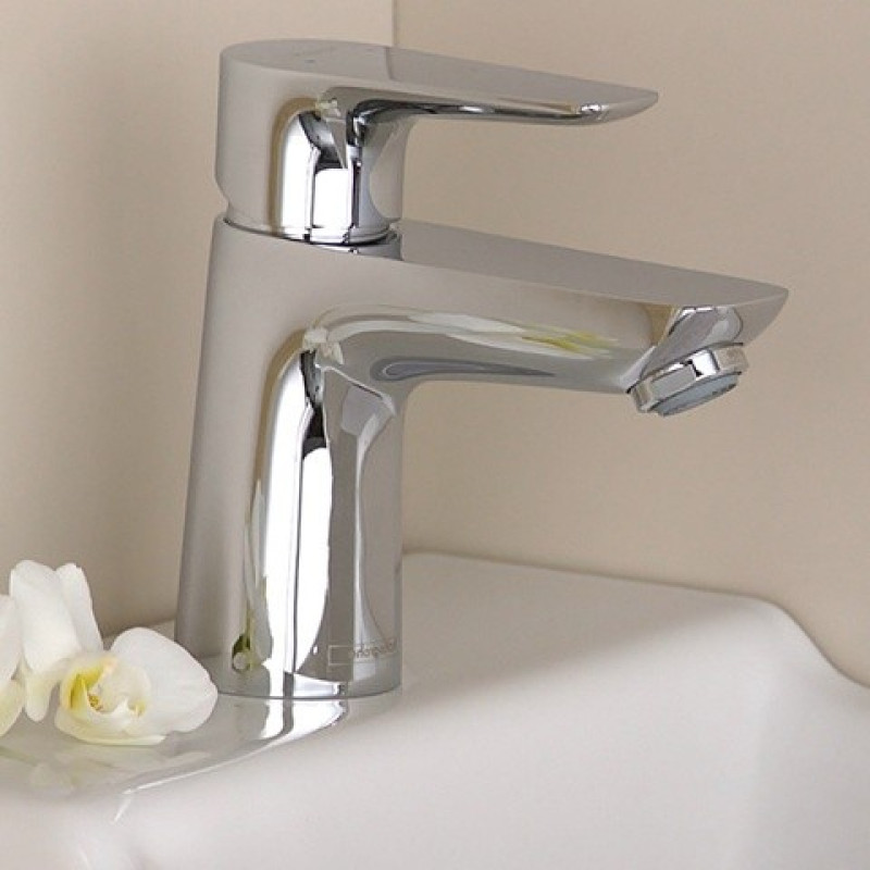 Hansgrohe Talis E Змішувач для раковини 80, одноважільний, CoolStart, зі зливним гарнітуром, хром, (71703000)