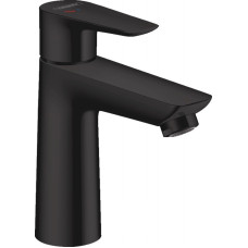 Hansgrohe Talis E Змiшувач для раковини 110, одноважiльний, CoolStart, зi зливним гарнiтуром, чорний матовий, (71713670)