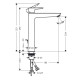 Hansgrohe Змішувач для умивальника Talis E (71716000)