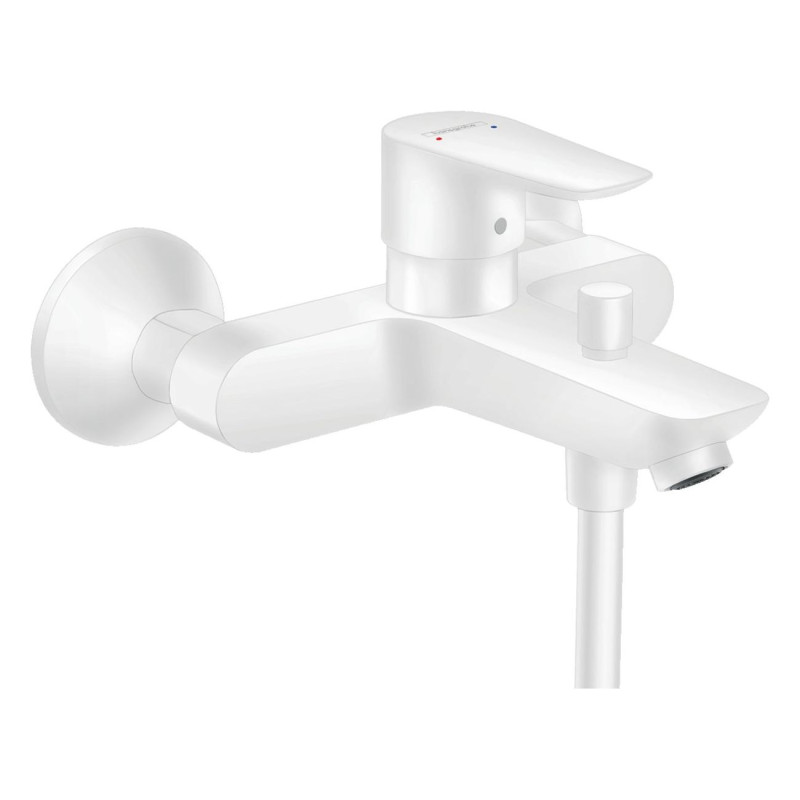 Hansgrohe Talis E Змiшувач для ванни, одноважiльний, зовнiшнього монтажу, матовий бiлий, (71740700)