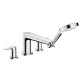 Hansgrohe Змішувач для ванни на 4 отвори, двухвентильний, з лійкою для душу, (71748000)