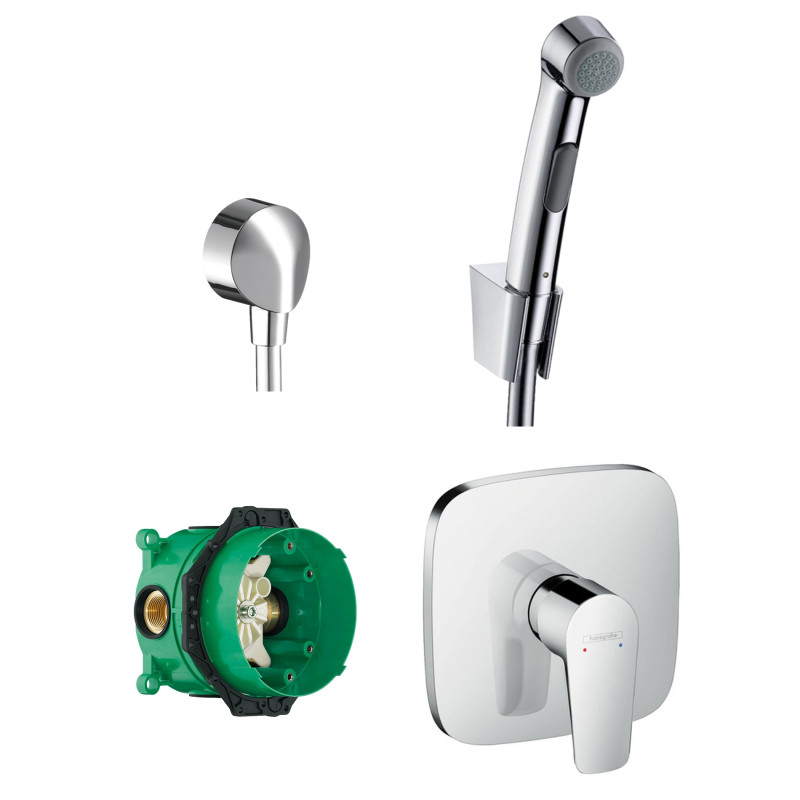 Hansgrohe Talis E Набiр прихованого монтажу з гігієнічною лiйкою (71765000+27454000+01800180+32129000), (71765333)