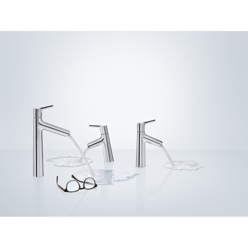 Hansgrohe Talis S Змішувач для раковини 100, одноважiльний, CoolStart, зі зливним гарнітуром, хром, (72022000)