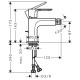 Hansgrohe Змішувач для біде Rebris S з донним клапаном (72210000)