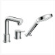 Hansgrohe Talis S Змішувач на край ванни, на 3 отвори, хром, (72417000)