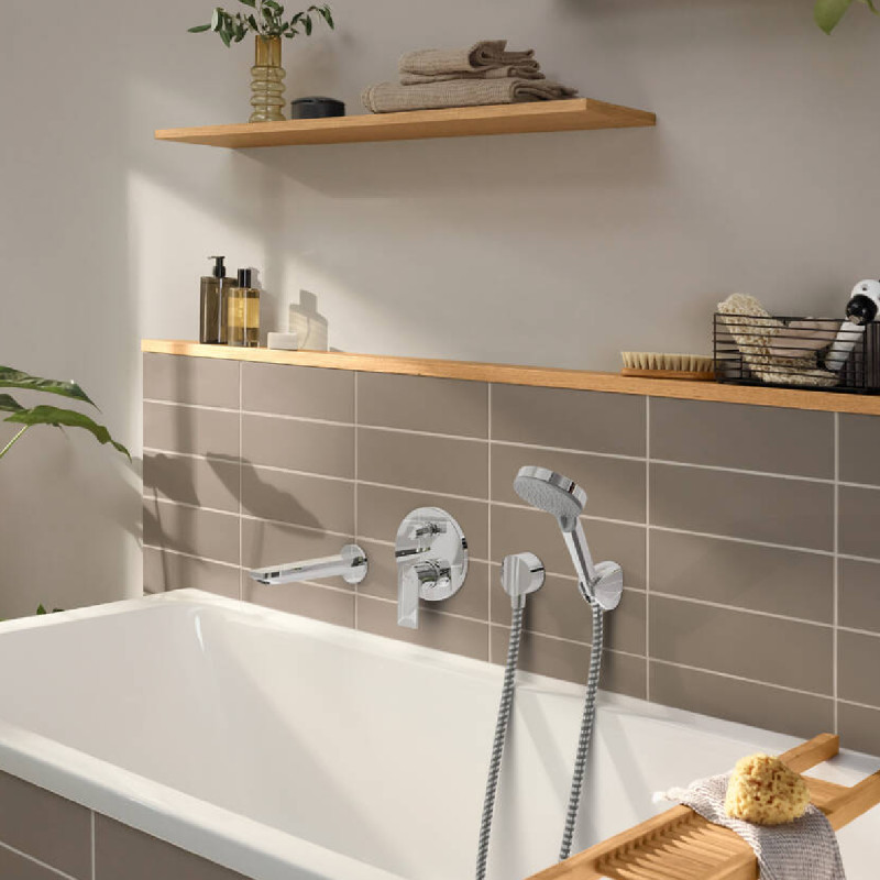 Hansgrohe Змішувач для умивальника Rebris E прихований монтаж (72468000)