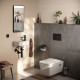 Hansgrohe Змішувач для умивальника Rebris S із донним клапаном чорний матовий