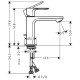 Hansgrohe Змішувач одноважільний для раковини Rebris S 110 Coolstart (72519670)