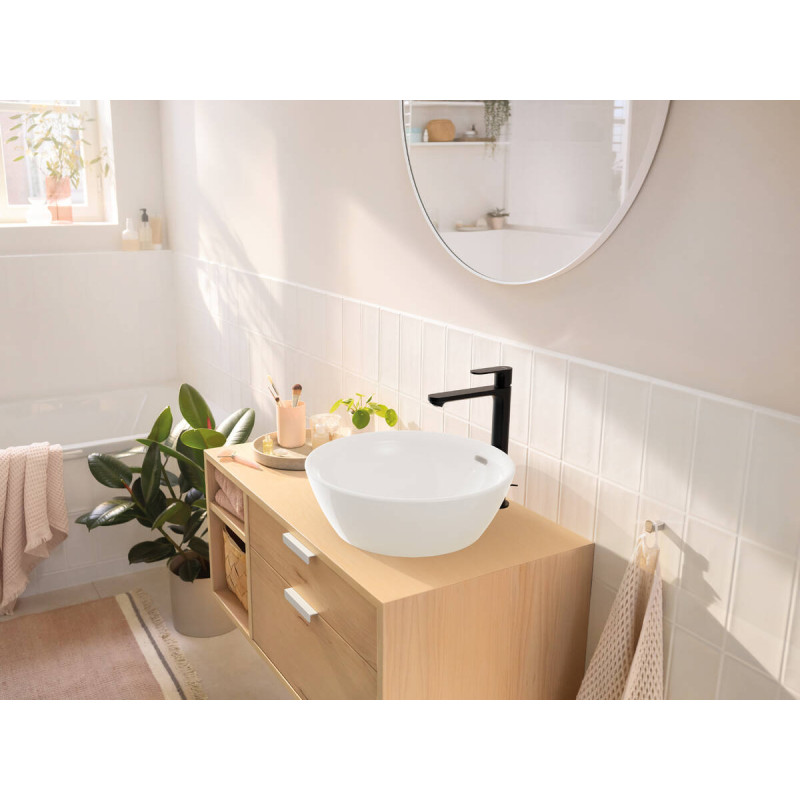 Hansgrohe REBRIS S змішувач для умивальника 240, CoolStart, EcoSmart+, чорний матовий, (72590670)