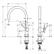 Hansgrohe Змішувач одноважільний для кухні Talis M54 (72804670)