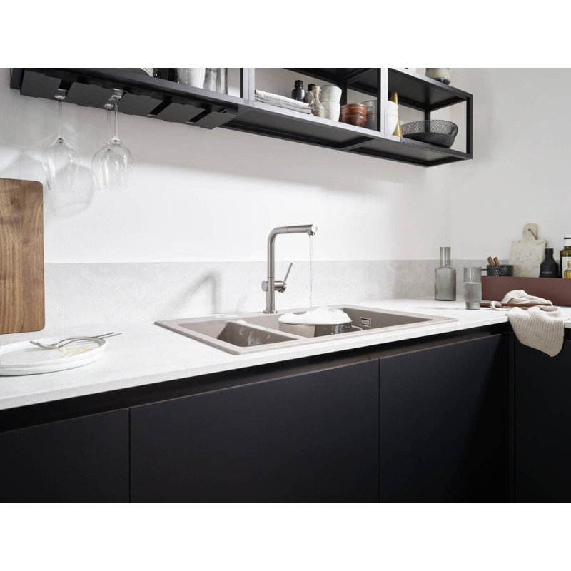 Hansgrohe Змішувач для кухні Talis 270 з виливом Sbox (72809800)