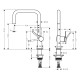 Hansgrohe TALIS M54 змiшувач для кухнi 220, одноважiльний, Eco, 1jet, хром, (72844000)