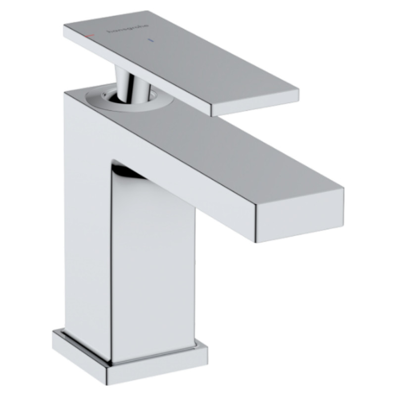 Hansgrohe TECTURIS E смеситель для умывальника 80, однорычажный, Eco Smart, Сool Start, цвет хром, (73002000)