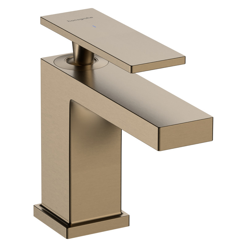 Hansgrohe TECTURIS E смеситель для умывальника 80, однорычажный, для холодной воды,Eco Smart, цвет шлифованная бронза, (73013140)