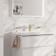Hansgrohe TECTURIS E смеситель для умывальника 150, однорычажный,CoolStart, push-open, цвет шлифованная бронза, (73040140)