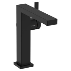 Hansgrohe TECTURIS E смеситель для умывальника 150, однорычажный,CoolStart, push-open, цвет черный матовый, (73040670)