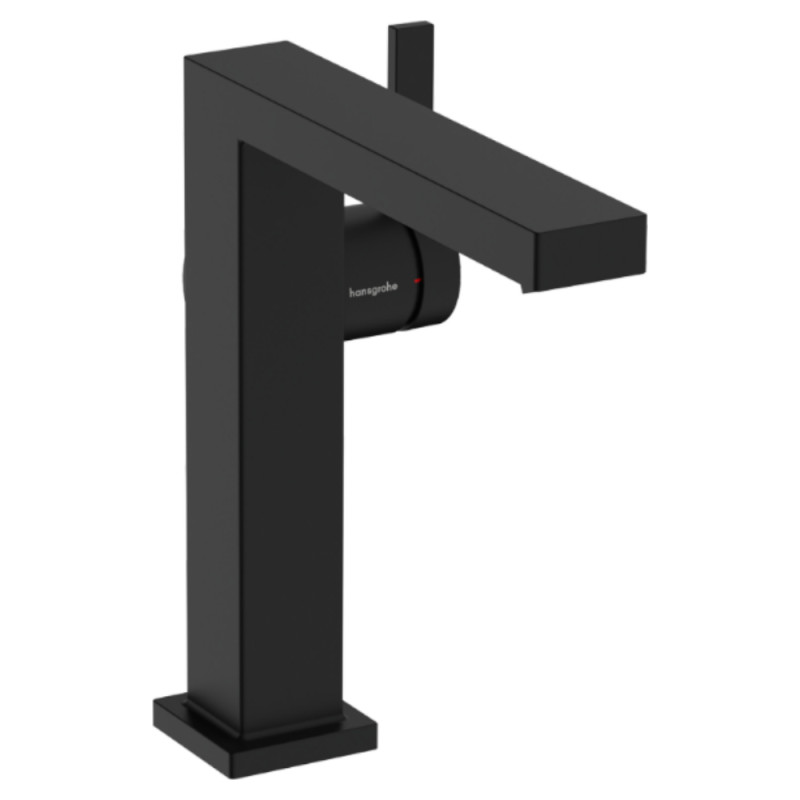 Hansgrohe TECTURIS E смеситель для умывальника 150, однорычажный,CoolStart, push-open, цвет черный матовый, (73040670)