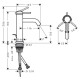 Hansgrohe TECTURIS S смеситель для умывальника 110, однорычажный, push-open, цвет хром, (73310000)