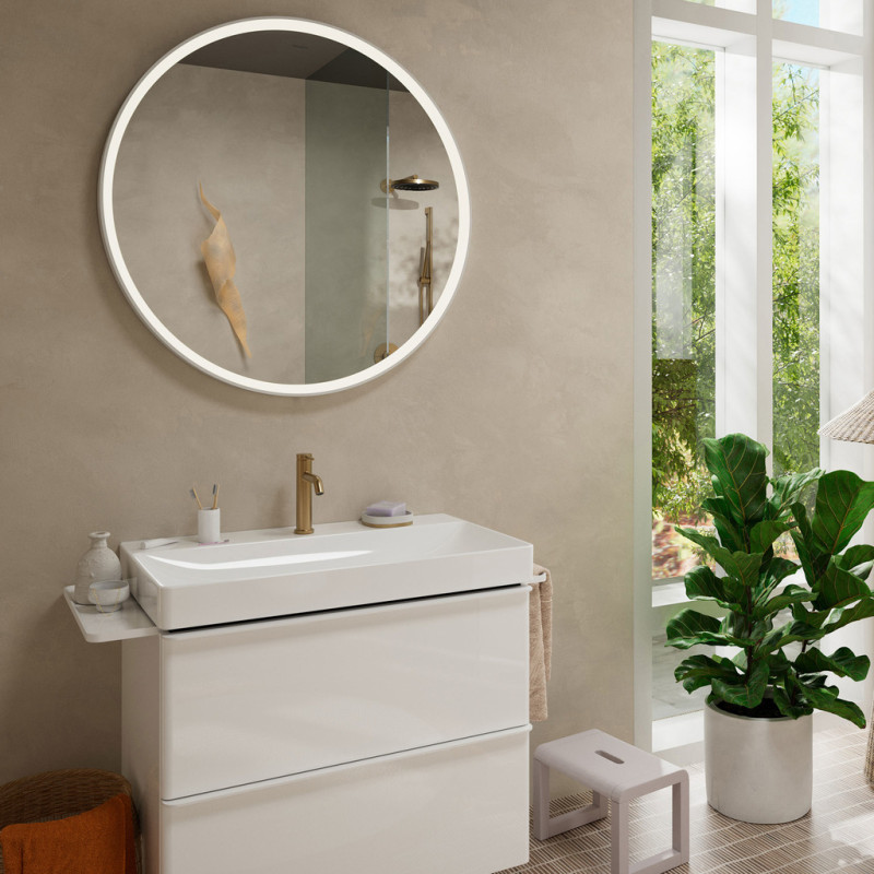 Hansgrohe TECTURIS S смеситель для умывальника 110, однорычажный, push-open, цвет шлифованная бронза, (73310140)