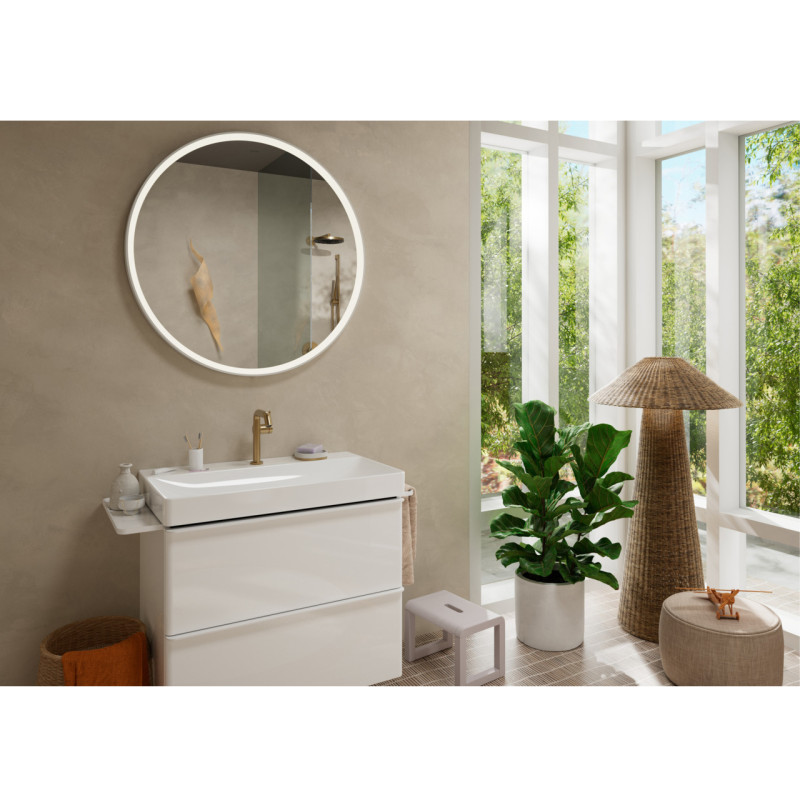 Hansgrohe TECTURIS S смеситель для умывальника 150, однорычажный,CoolStart,EcoSmart+ , push-open, цвет шлифованная бронза, (73340140)