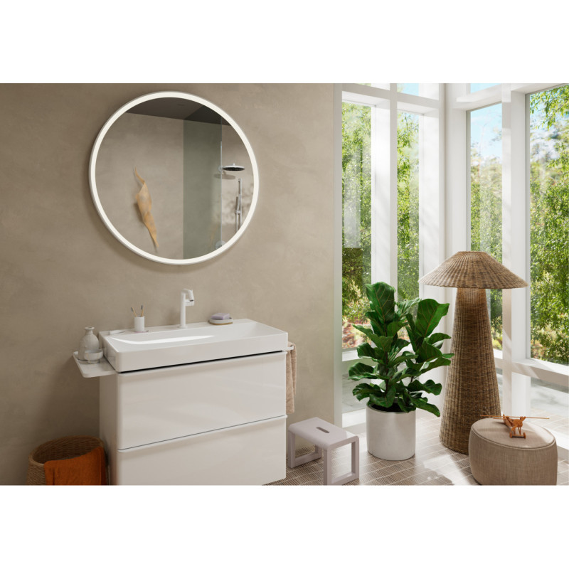 Hansgrohe TECTURIS S смеситель для умывальника 150, однорычажный,CoolStart,EcoSmart+ , push-open, цвет белыйматовый, (73340700)