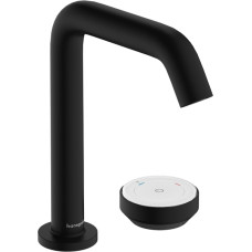 Hansgrohe TECTURIS S змішувач для умивальника 150, CoolStart з донним клапаном, колір чорний матовий, (73353670)