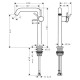 Hansgrohe TECTURIS S смеситель для умывальника 240, однорычажный,CoolStart, push-open, цвет хром, (73370000)