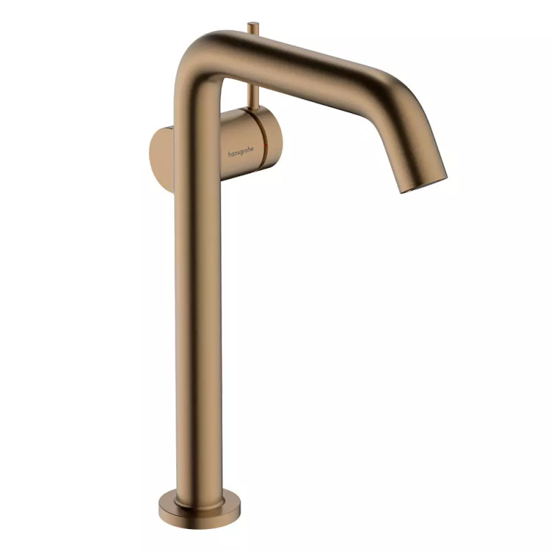 Hansgrohe TECTURIS S смеситель для умывальника 240, однорычажный,CoolStart, push-open, цвет шлифованная бронза, (73370140)