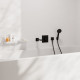Hansgrohe TECTURIS E излив на ванну, выступ 210мм, настенный монтаж, цвет черный матовый, (73410670)