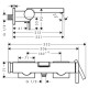 Hansgrohe TECTURIS E смеситель для ванны, однорычажный, цвет черный матовый, (73420670)