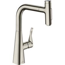 Hansgrohe Змішувач для кухні Metris Select M71 240 sBox з висувною лійкою