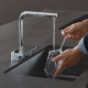 Hansgrohe Змішувач для кухні Aguno Select M81 з висувним виливом (73830000)