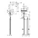 Hansgrohe AQUNO SELECT M81 змiшувач для кухнi, одноважiльний, 250, з витяжним виливом, 2jet, sBox, чорний матовий, (73830670)