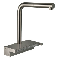 Hansgrohe Змішувач для кухні Aquno Select M81 з висувним душем сатин