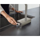 Hansgrohe Змішувач для кухні Aquno Select M81 з висувним душем сатин
