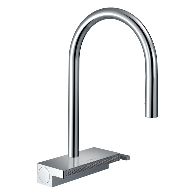 Hansgrohe Змішувач для кухні Aquno Select M81 з висувним душем хром
