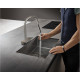 Hansgrohe AQUNO SELECT M81 змiшувач для кухнi, одноважiльний 170, з витяжним виливом, 3jet, sBox, нержавiюча сталь, (73831800)