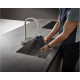 Hansgrohe AQUNO SELECT M81 змiшувач для кухнi, одноважiльний 170, з витяжним виливом, 3jet, sBox, нержавiюча сталь, (73831800)