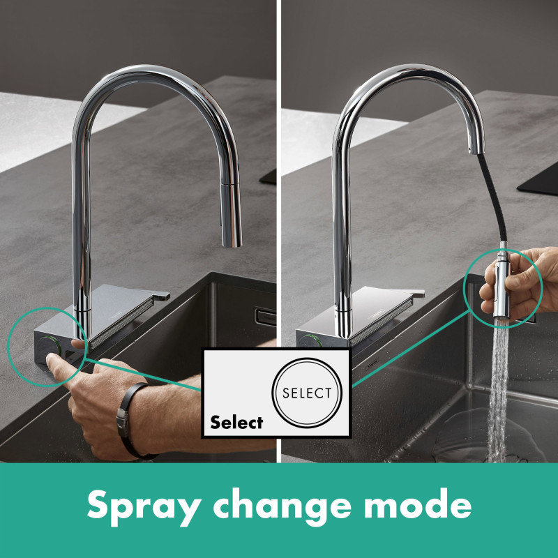 Hansgrohe Змішувач для кухні Aquno Select M81