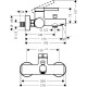 Hansgrohe ZESIS S змішувач дляванни, хром, (74420000)