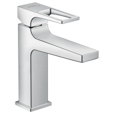 Hansgrohe Metropol Змішувач для раковини одноважільний 110, з петлевиднимруків`ям і зливн. гарнітуром push-open, (74507000)