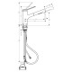 Hansgrohe Змішувач для кухні Zesis M33 150 з витяжним виливом sBox Lite (74803800)